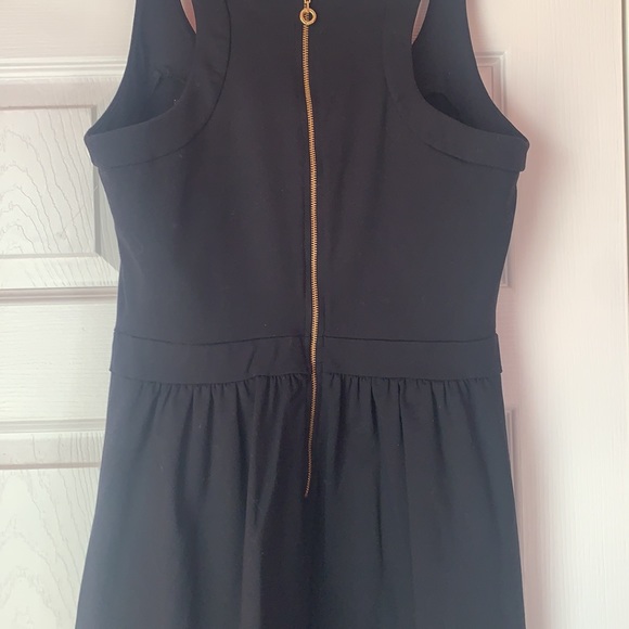 New Cynthia Rowley Black Double Knit Racerback Dress Medium - Picture 10 of 16